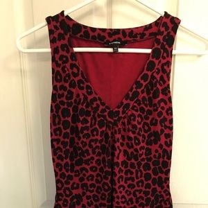 EXPRESS Red Leopard Tank Too